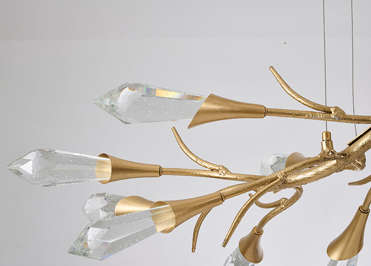 Gold Crystal Chandelier (IMC53) by Bethel - view 6