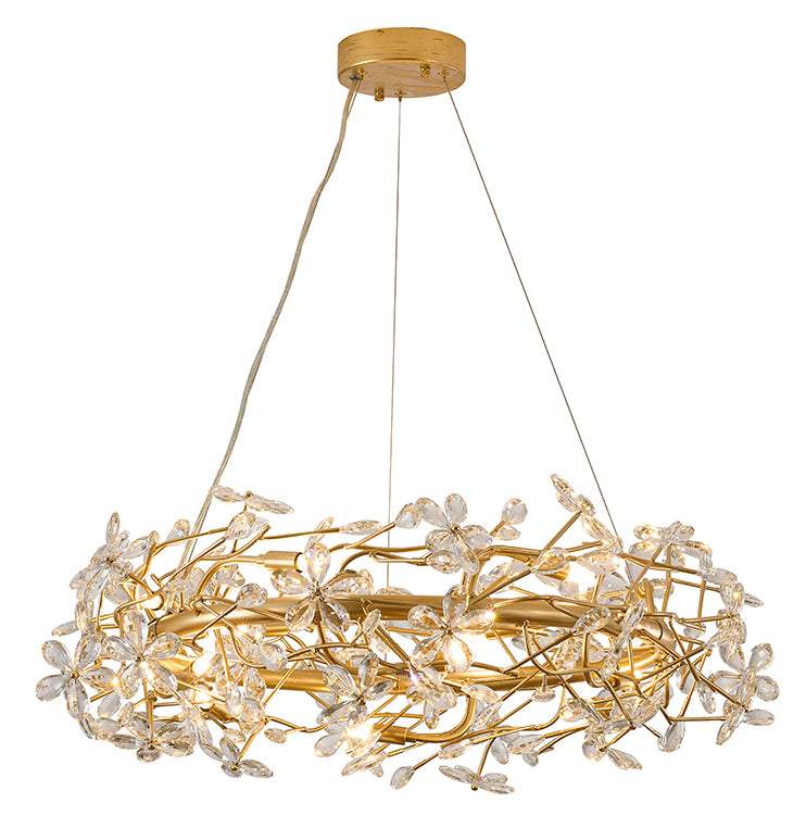Gold Glass Chandelier (IMP32) by Bethel