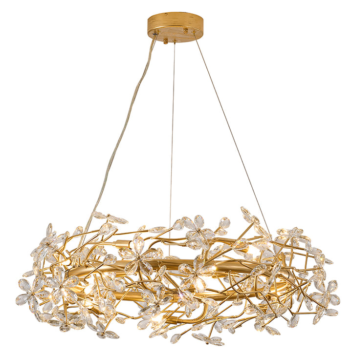 Gold Glass Chandelier (IMP32) by Bethel