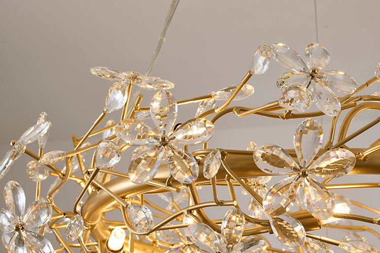 Gold Glass Chandelier (IMP32) by Bethel - view 4