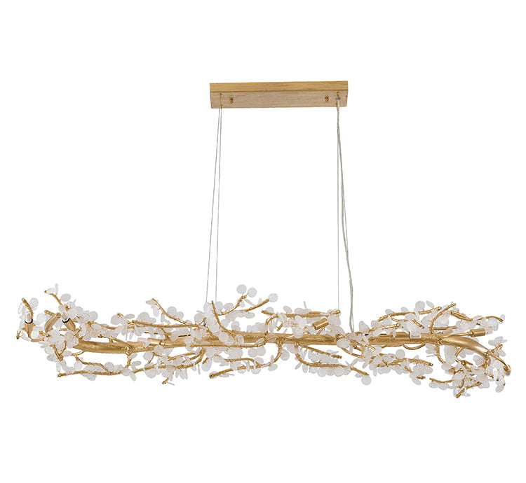 Gold Glass Chandelier (IMP53) by Bethel - view 3