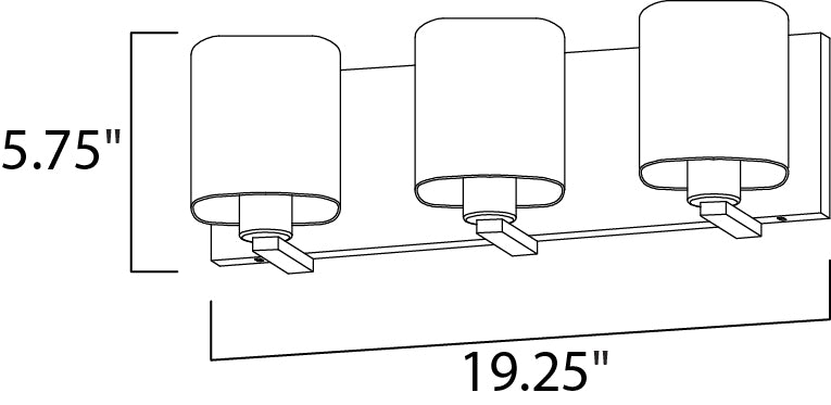 Wrap Bath Vanity dimensions diagram