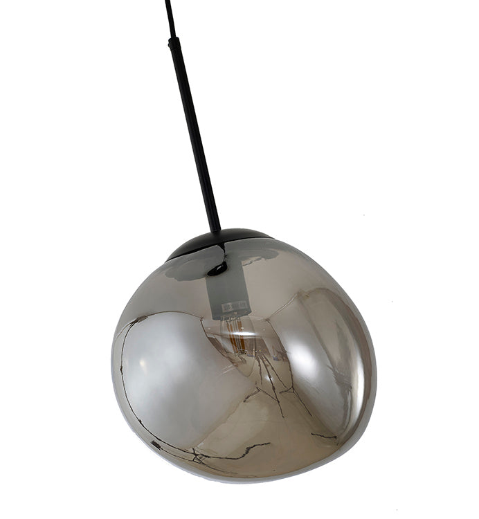 Satin Black Glass Pendant (KAC15) by Bethel - view 2