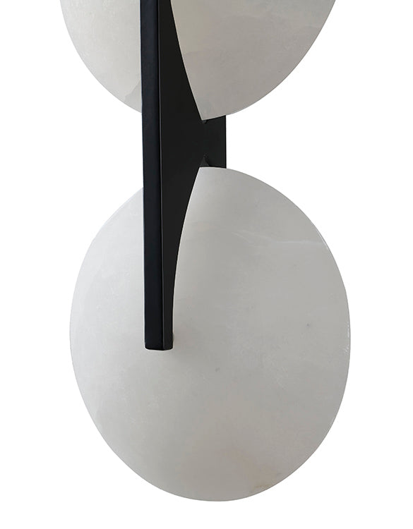 Satin Black Wall Sconce by Bethel - view 2