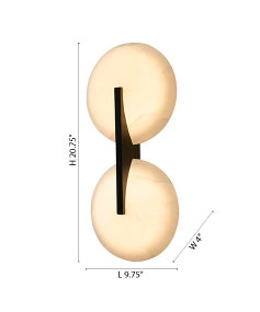Satin Black Wall Sconce by Bethel - view 3
