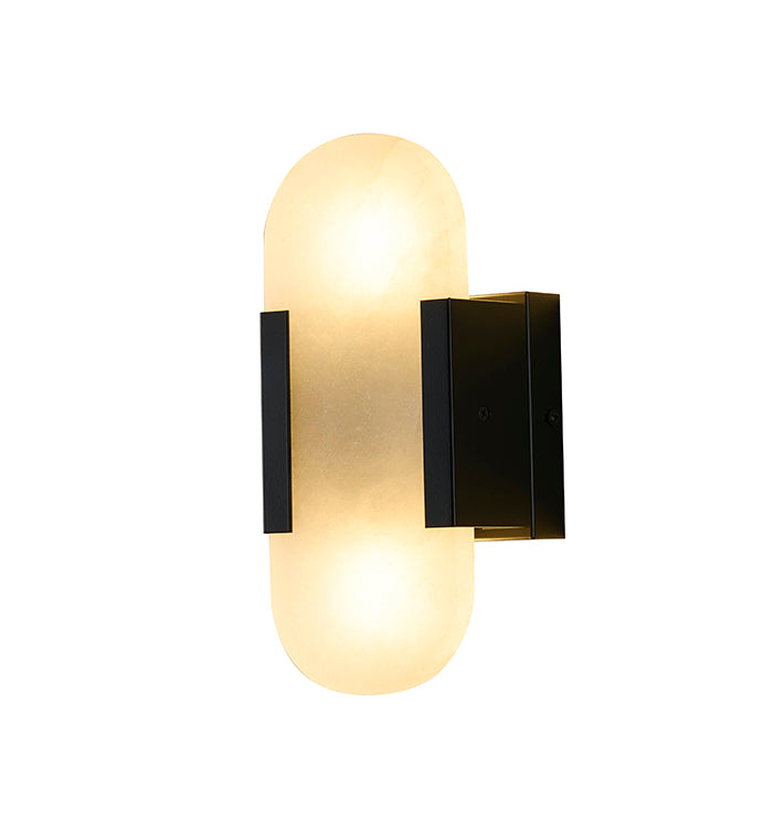 Satin Black Wall Sconce (KAC22) by Bethel