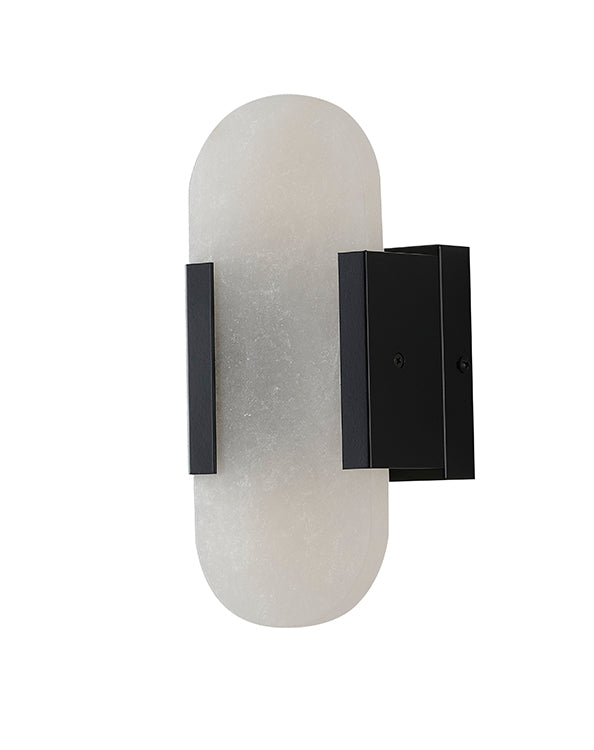 Satin Black Wall Sconce (KAC22) by Bethel - view 2