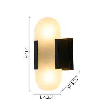 Satin Black Wall Sconce (KAC22) by Bethel - view 3