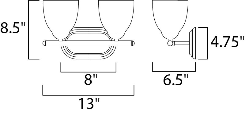 Axis Bath Vanity dimensions diagram