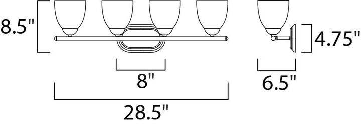 Axis Bath Vanity dimensions diagram