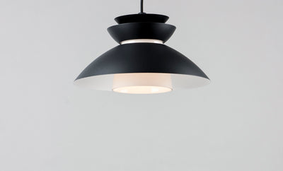 Aluminum Scandinavian Design with Glass Shade Pendant