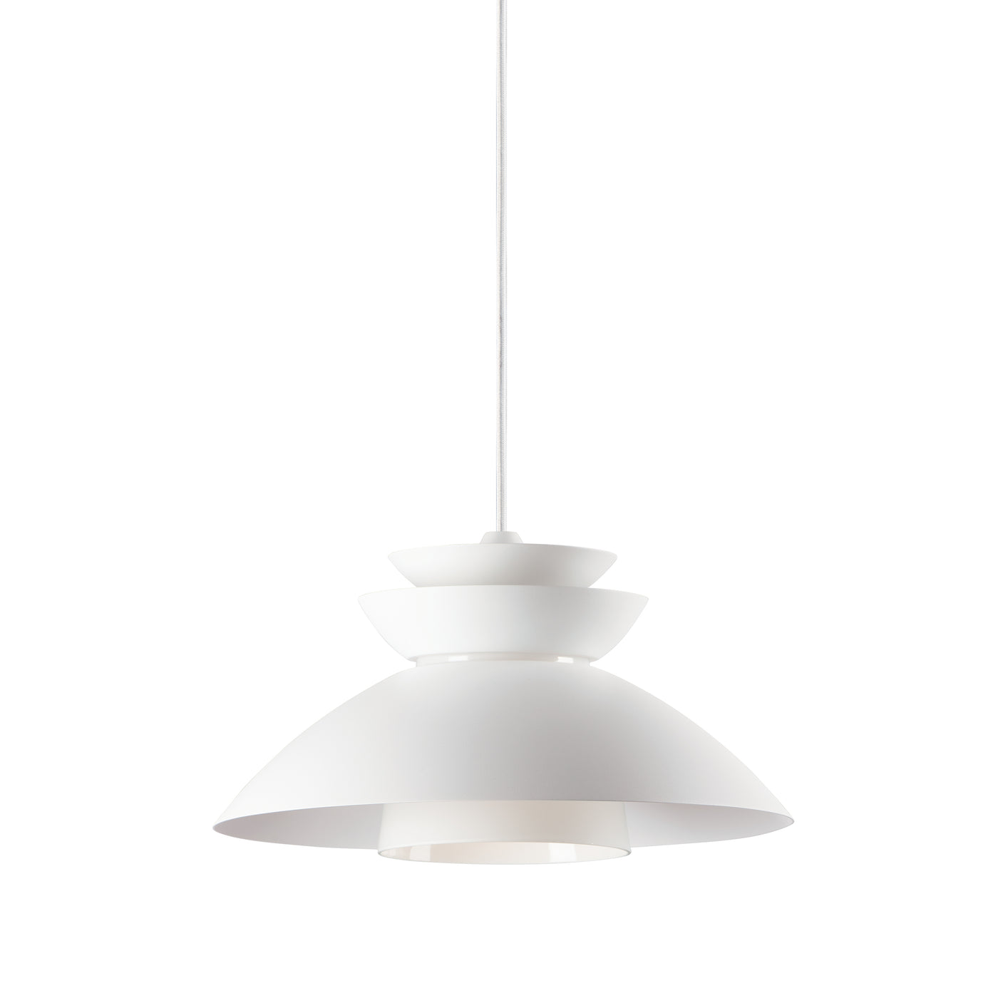 Aluminum Scandinavian Design with Glass Shade Pendant