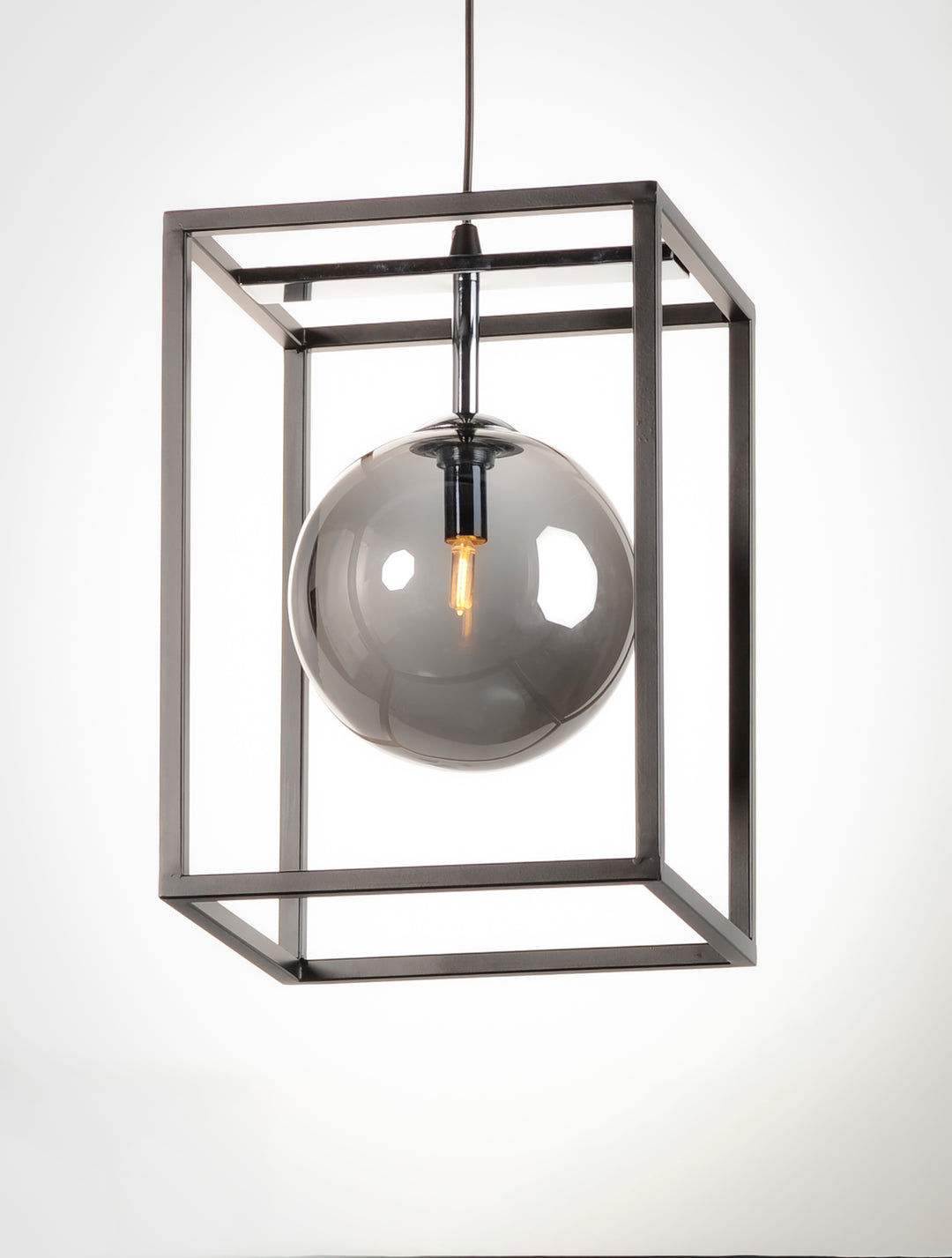 Fluid 1-Light LED Pendant Black / Polished Chrome alternate view