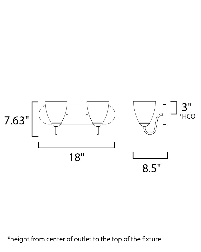 Axis Strip Bath Vanity dimensions diagram