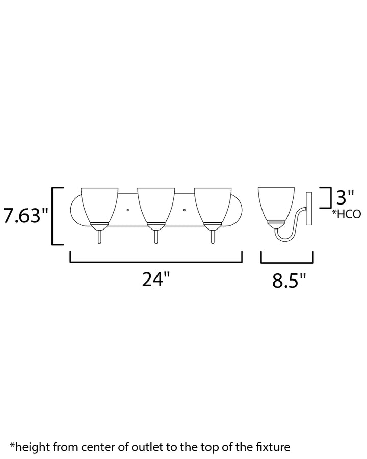 Axis Strip Bath Vanity dimensions diagram