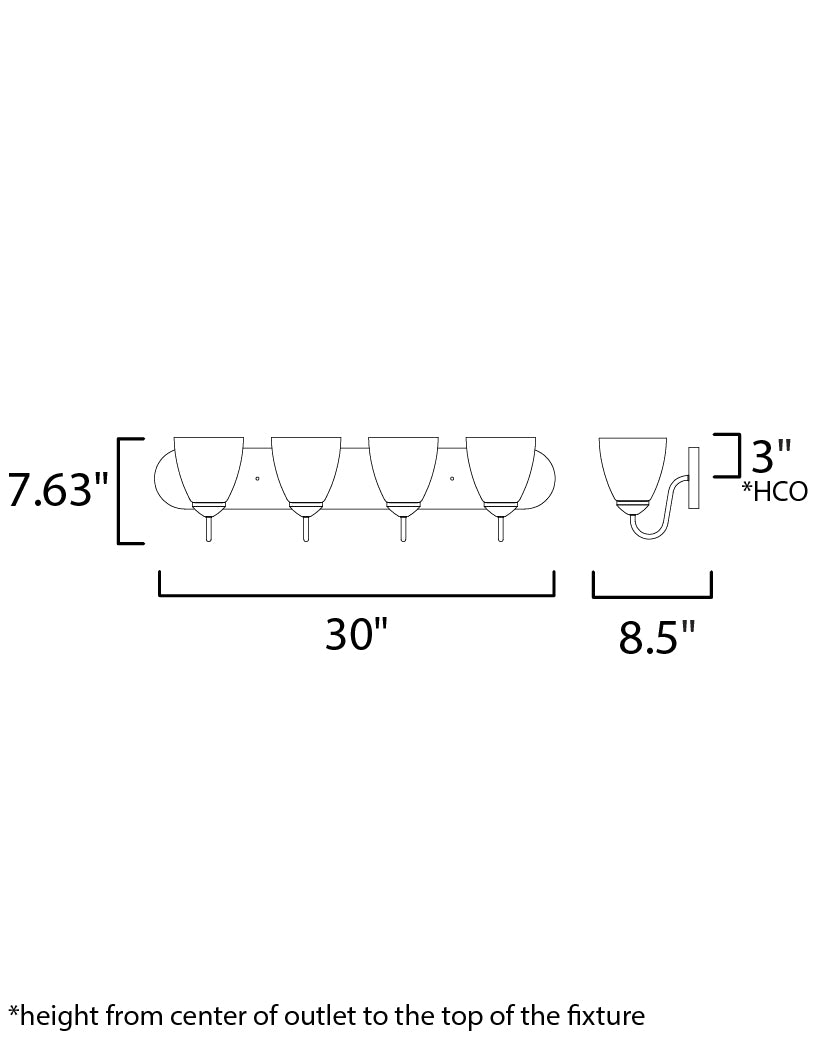 Axis Strip Bath Vanity dimensions diagram