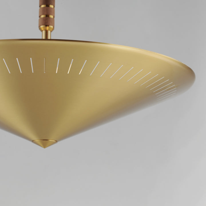 Helsinki 16" Pendant Natural Aged Brass alternate view