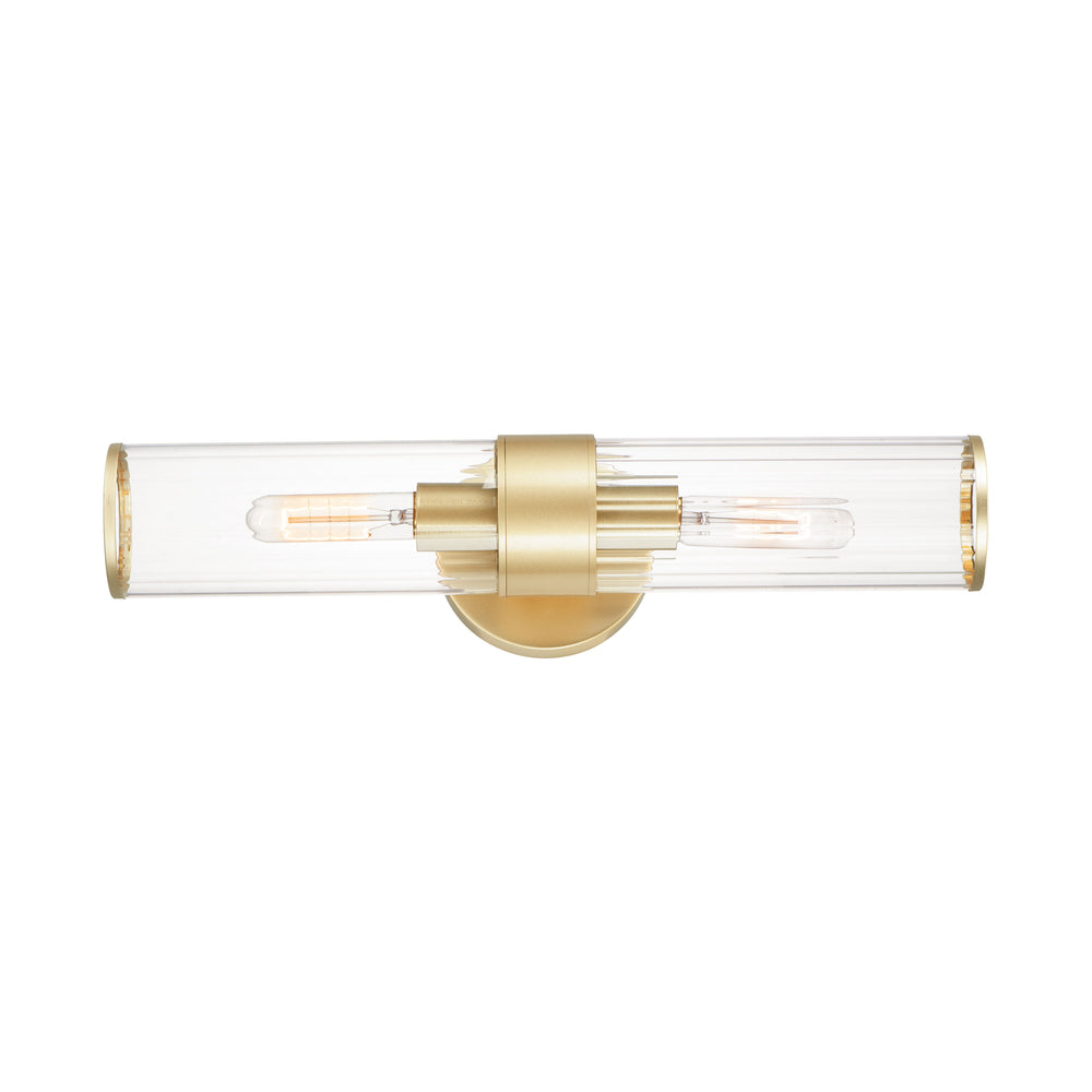 Crosby 2-Light Wall Sconce Satin Brass