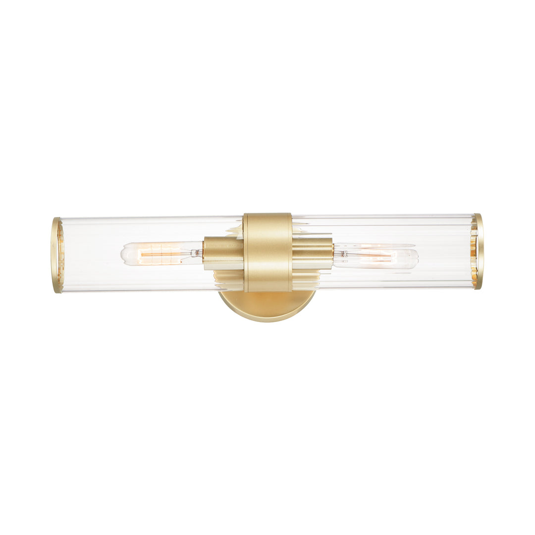 Crosby 2-Light Wall Sconce Satin Brass
