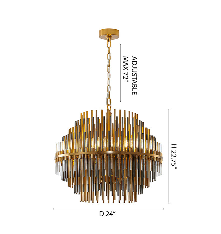Glass Chandelier (MSF05) by Bethel - view 2