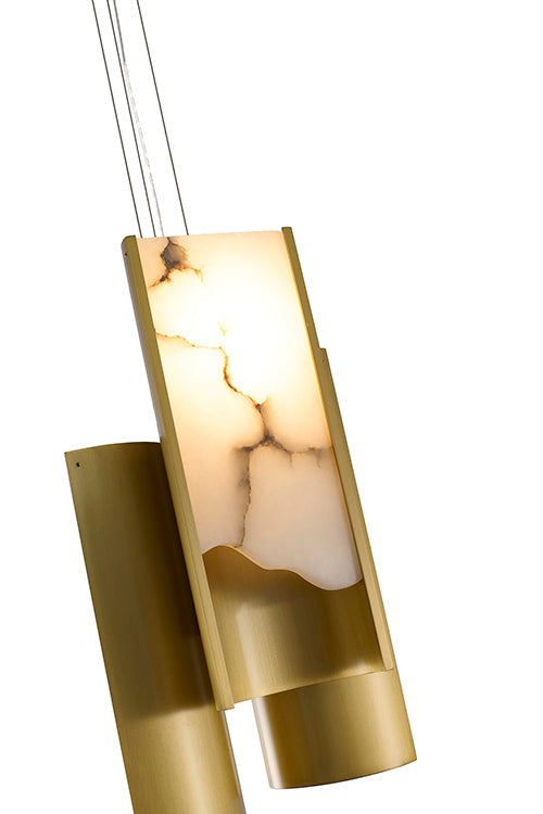 Satin Brass Pendant by Bethel - view 3