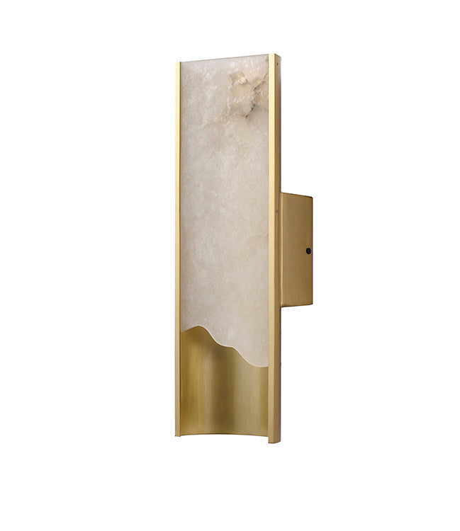 Satin Brass Wall Sconce (MU128) by Bethel - view 2