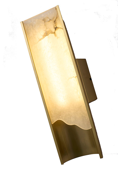Satin Brass Wall Sconce (MU128) by Bethel - view 3