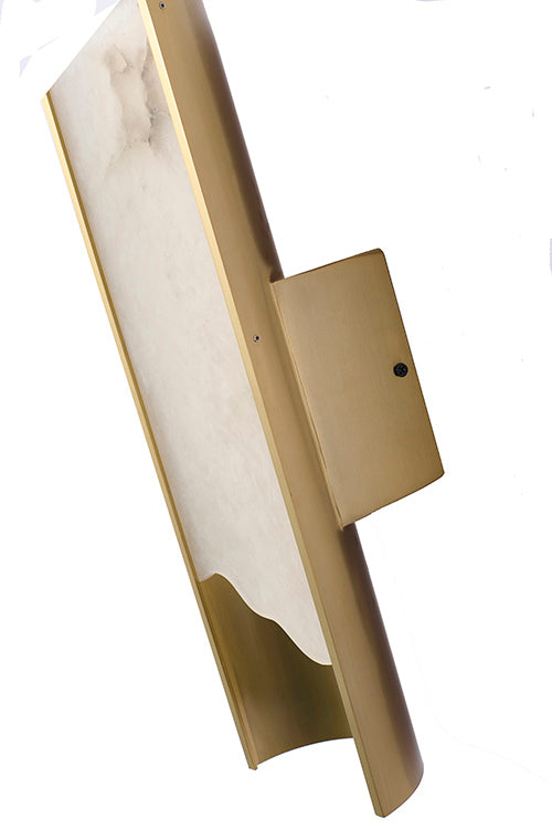 Satin Brass Wall Sconce (MU128) by Bethel - view 4
