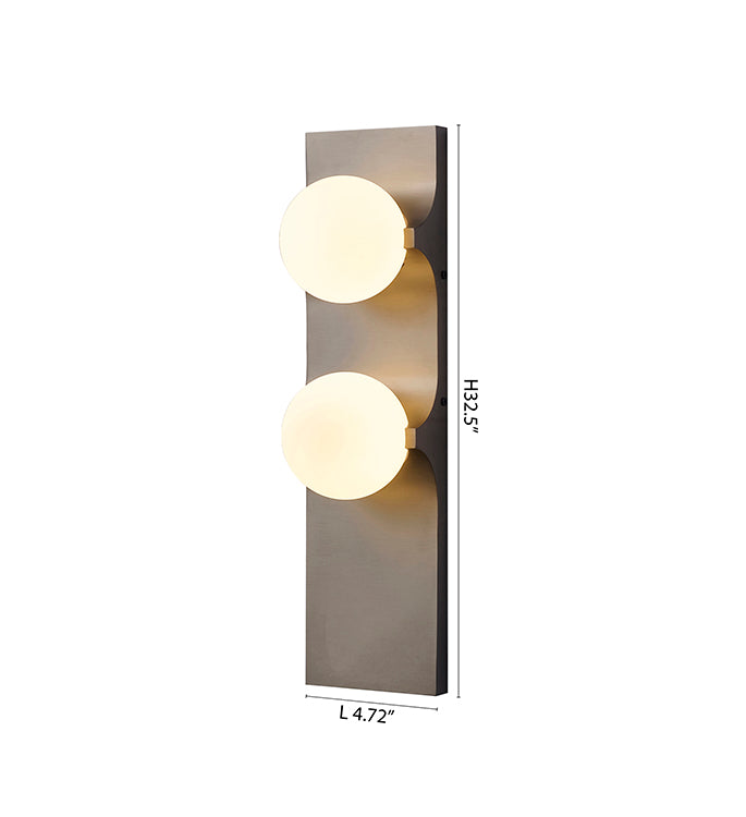 Black Glass Wall Sconce (MU150) by Bethel - view 3