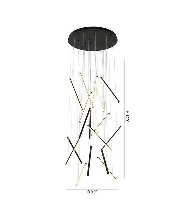 Brass Chandelier (LTY01) by Bethel - view 12