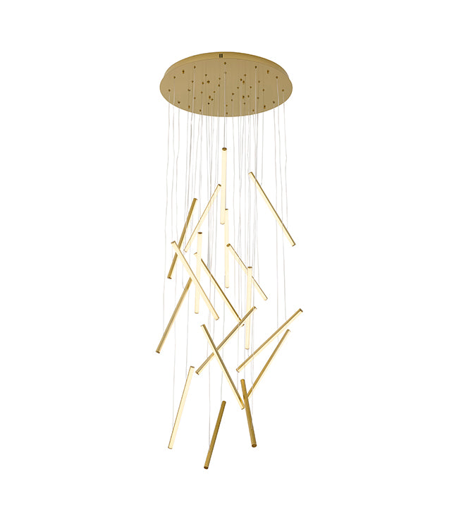 Brass Chandelier (LTY01) in Brass by Bethel