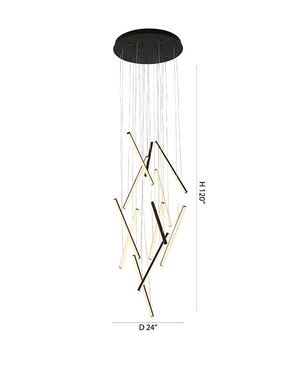 Brass Chandelier (LTY02) by Bethel - view 11