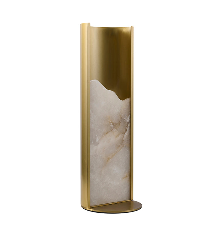 Satin Brass Table Lamp (MU129) by Bethel - view 4
