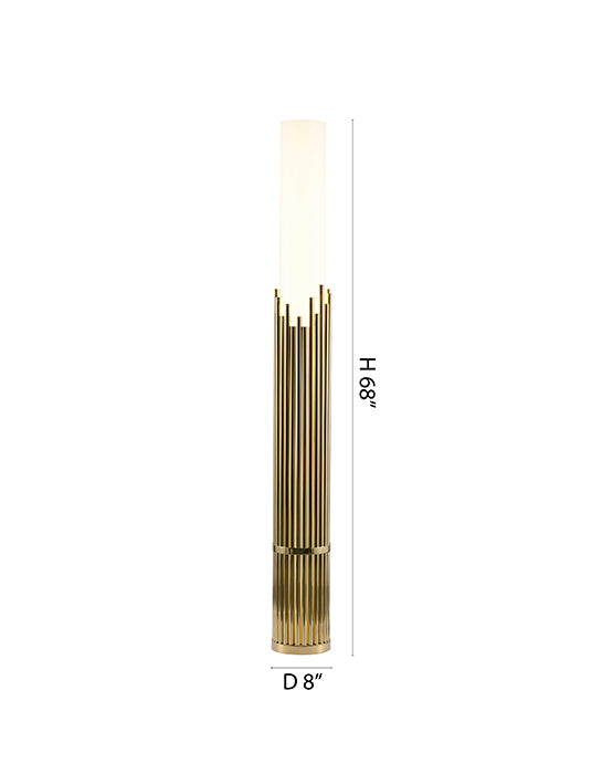 Gold Floor Lamp (MU137) by Bethel - view 2