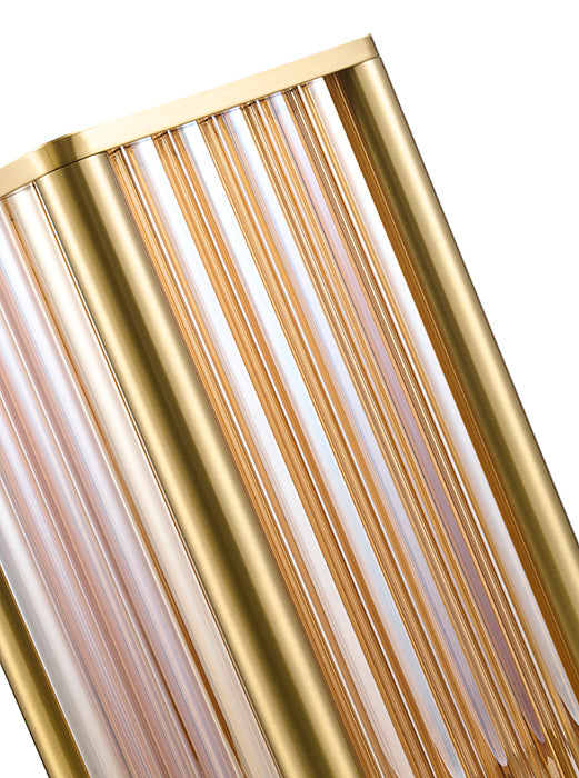 Satin Brass Glass Table Lamp (MU138) by Bethel - view 3