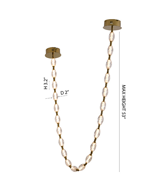 Clear Crystal Ball Chandelier by Bethel - view 11