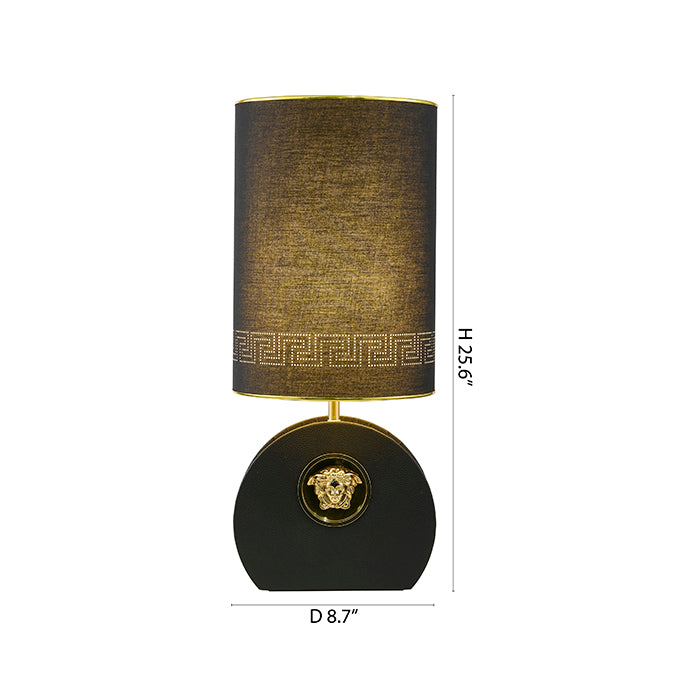 Black Gold Table Lamp by Bethel - view 2