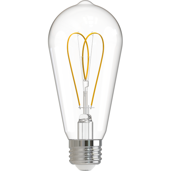 LED 8.8W ST19 Vintage - Curved Filament Bulb - Dimmable
