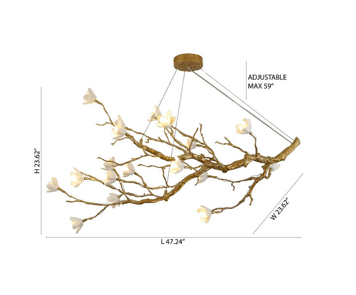 Brass Chandelier (CC07) by Bethel - view 2