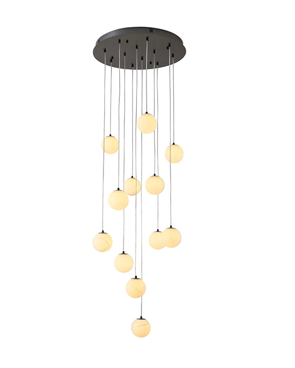 Black Chandelier (WHP24) in Black by Bethel