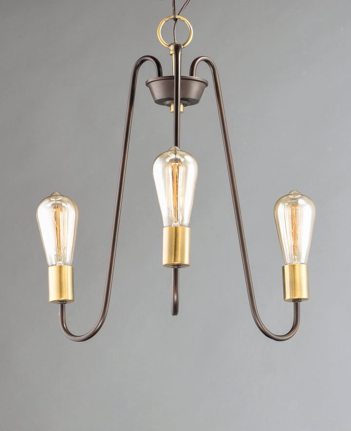 Haven Chandelier Oil Rubbed Bronze / Antique Brass alternate view