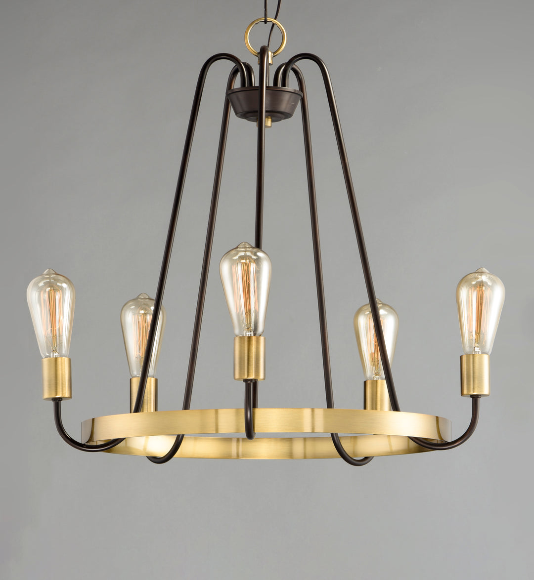 Haven Chandelier Oil Rubbed Bronze / Antique Brass alternate view