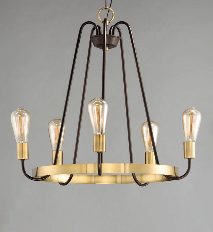 Haven Chandelier Oil Rubbed Bronze / Antique Brass alternate view