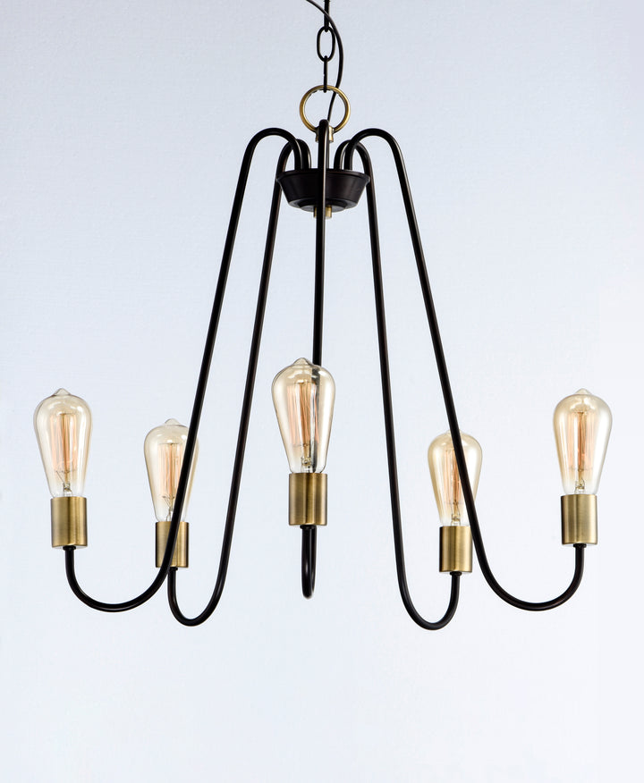 Haven Chandelier Oil Rubbed Bronze / Antique Brass alternate view