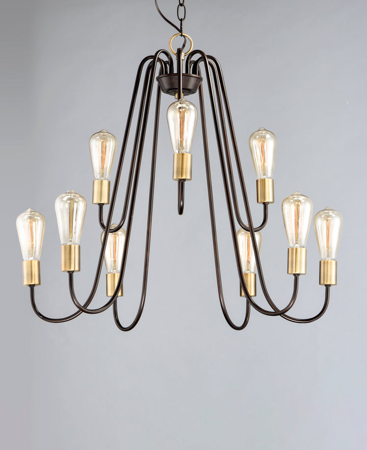 Haven Chandelier Oil Rubbed Bronze / Antique Brass alternate view