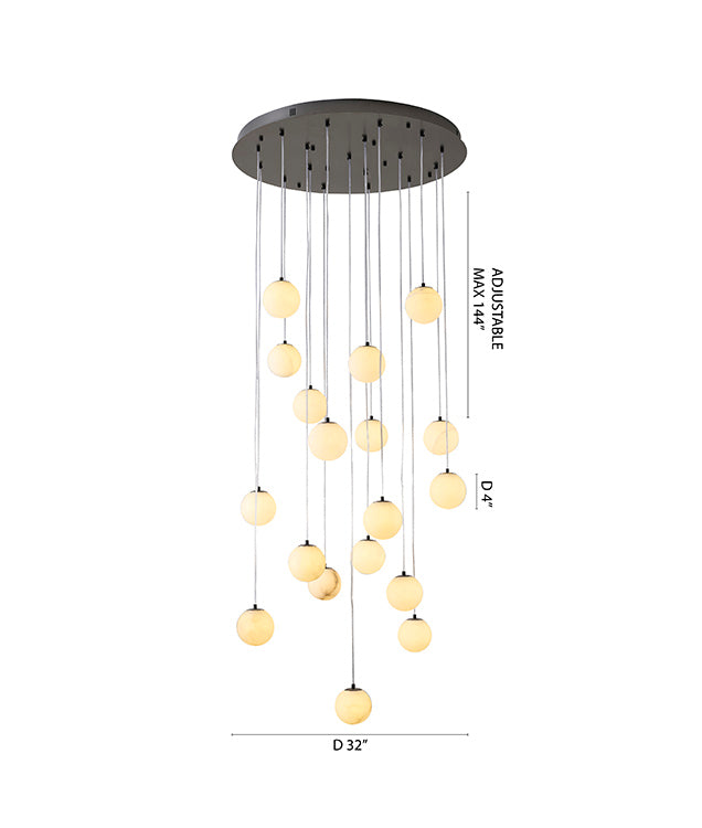 Black Chandelier (WHP32) by Bethel - view 3