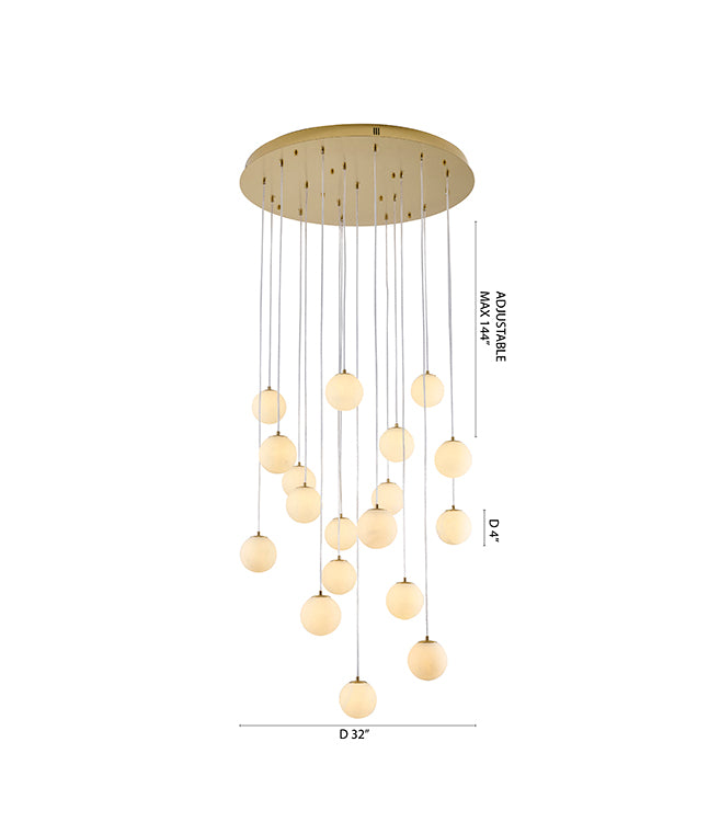 Black Chandelier (WHP32) by Bethel - view 12