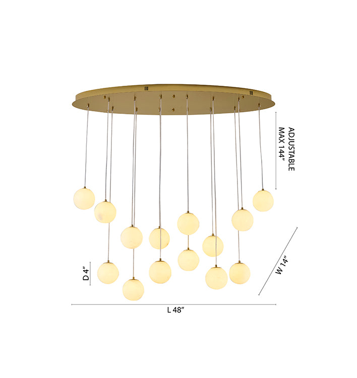 Black Chandelier (WHP48) by Bethel - view 12