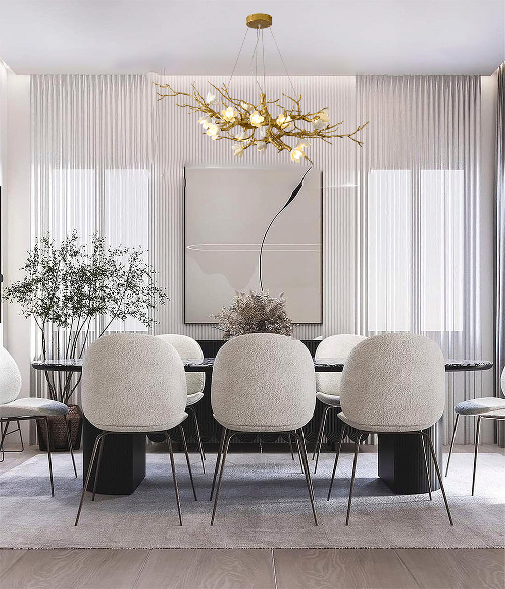 Brass Chandelier by Bethel - view 2