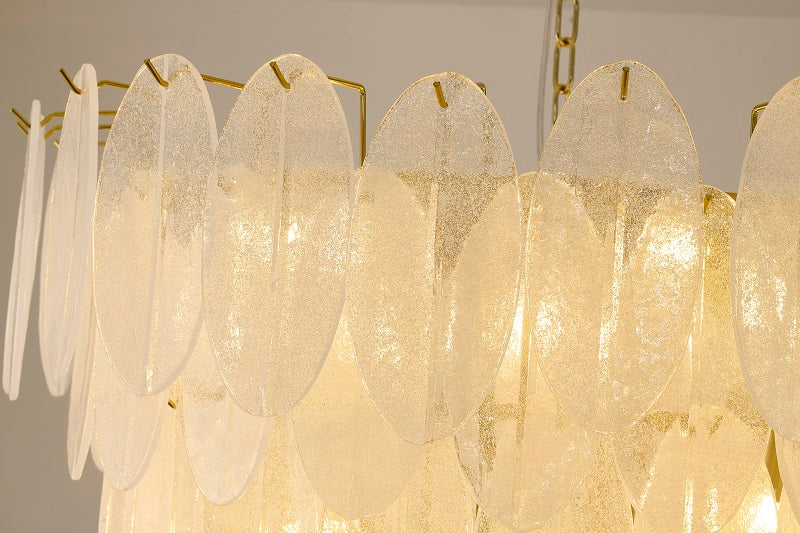 Brass Glass Chandelier (LA66) by Bethel - view 3